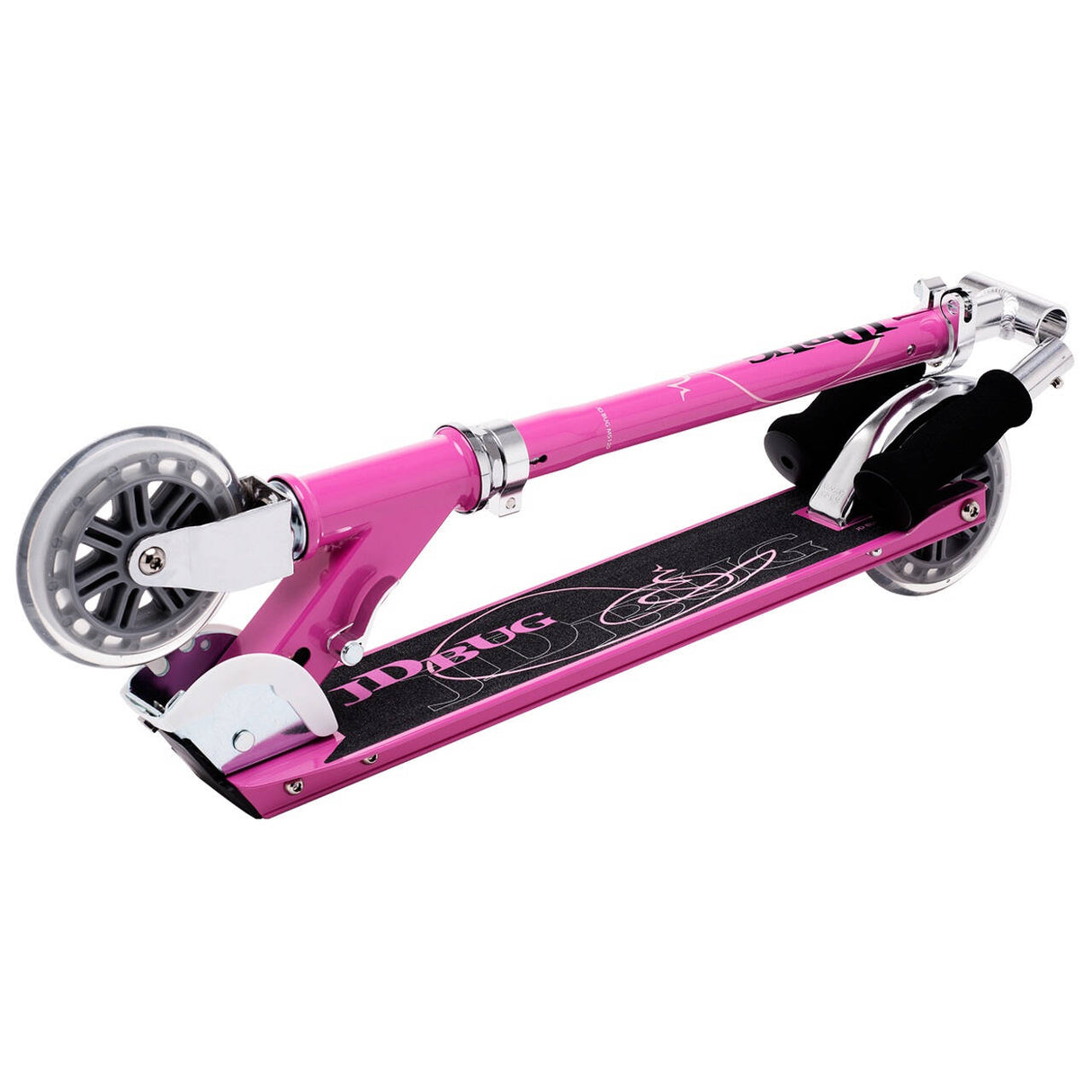 JD Bug Classic Street 120 Folding Scooter - Pastel Pink