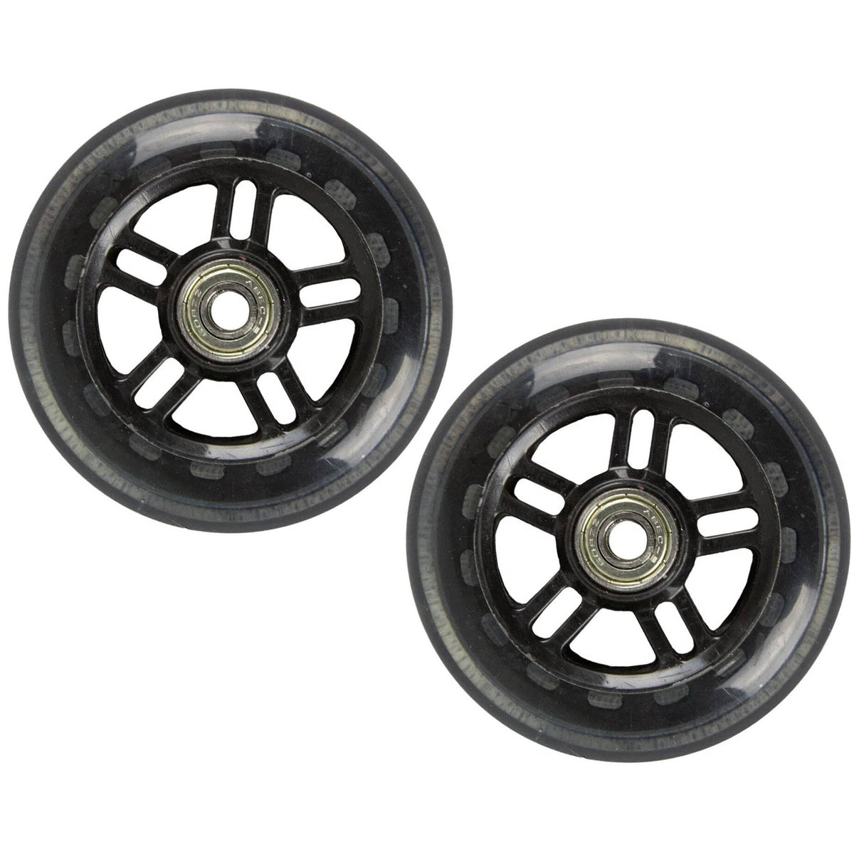 JD Bug Original Street 100mm Scooter Wheels - Black w/Bearings