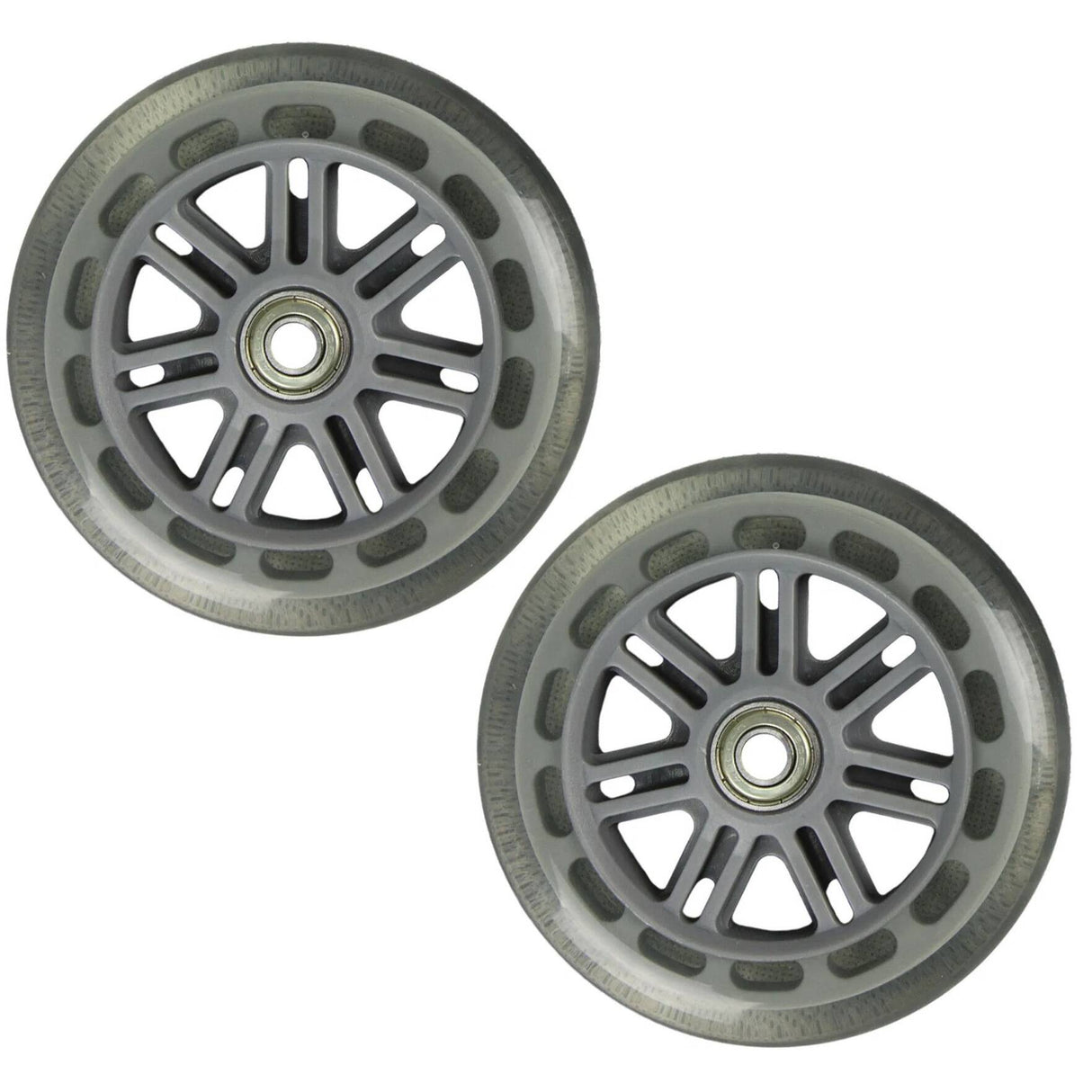 JD Bug Original Street 100mm Scooter Wheels - Clear w/Bearings