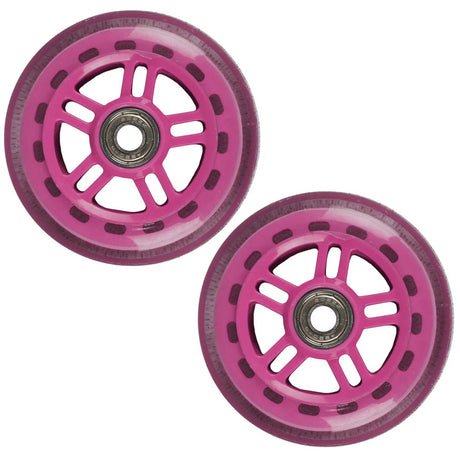 JD Bug Original Street 100mm Scooter Wheels - Pink w/Bearings