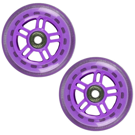 JD Bug Original Street 100mm Scooter Wheels - Purple w/Bearings