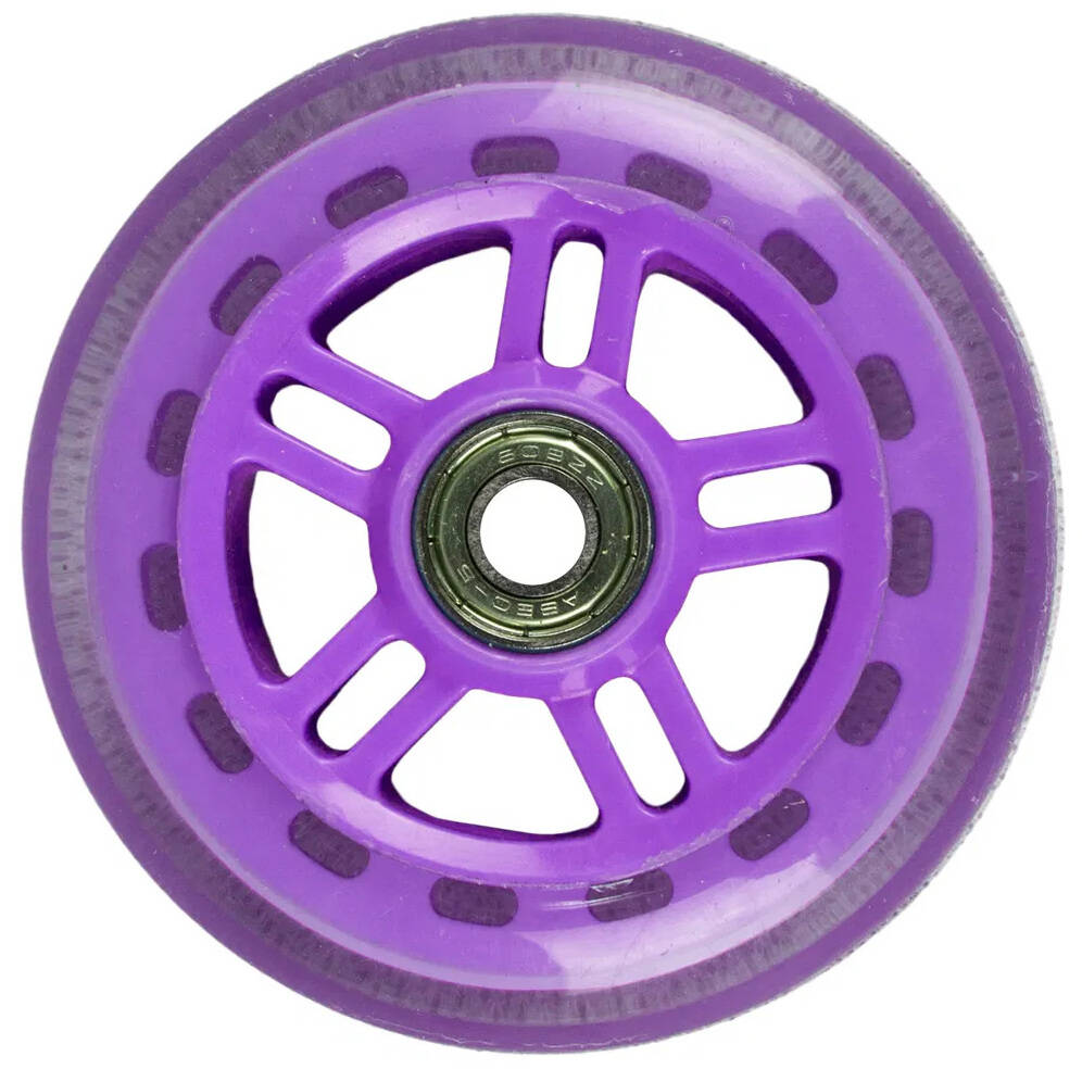 JD Bug Original Street 100mm Scooter Wheels - Purple w/Bearings