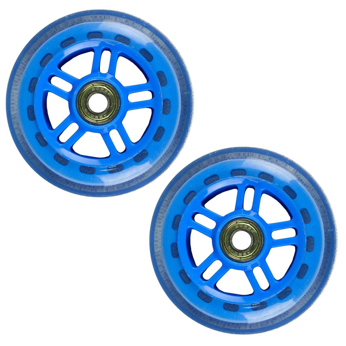 JD Bug Original Street 100mm Scooter Wheels - Reflex Blue w/Bearings