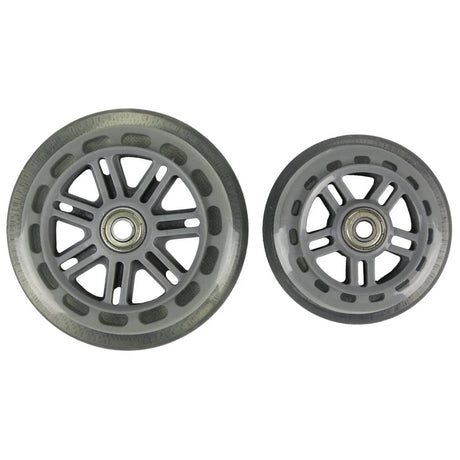 JD Bug Junior Street 120mm/100mm Scooter Wheels - Clear w/Bearings
