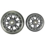 JD Bug Junior Street 120mm/100mm Scooter Wheels - Clear w/Bearings