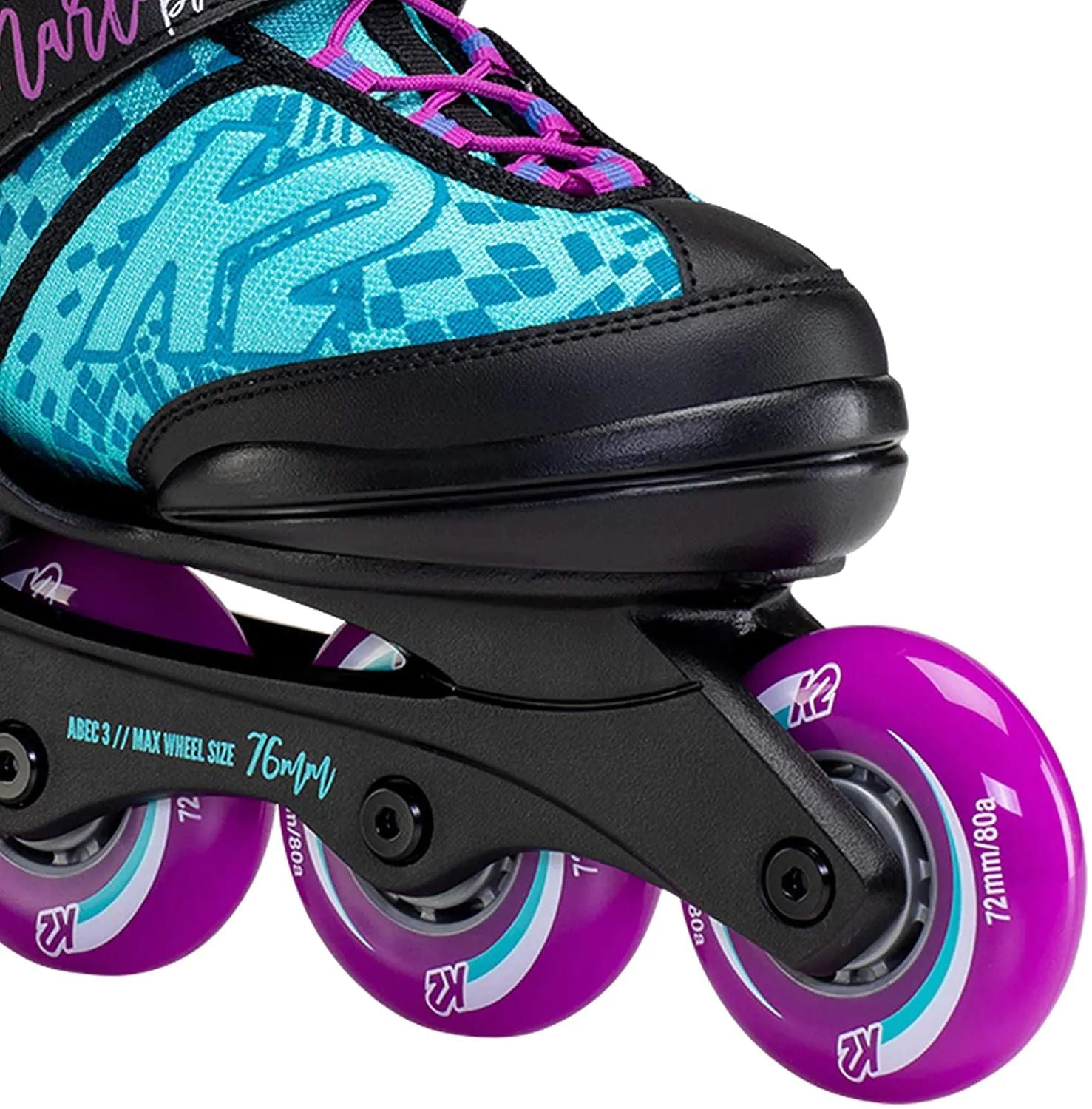 K2 Marlee Pro Adjustable Inline Skates - Blue/Purple