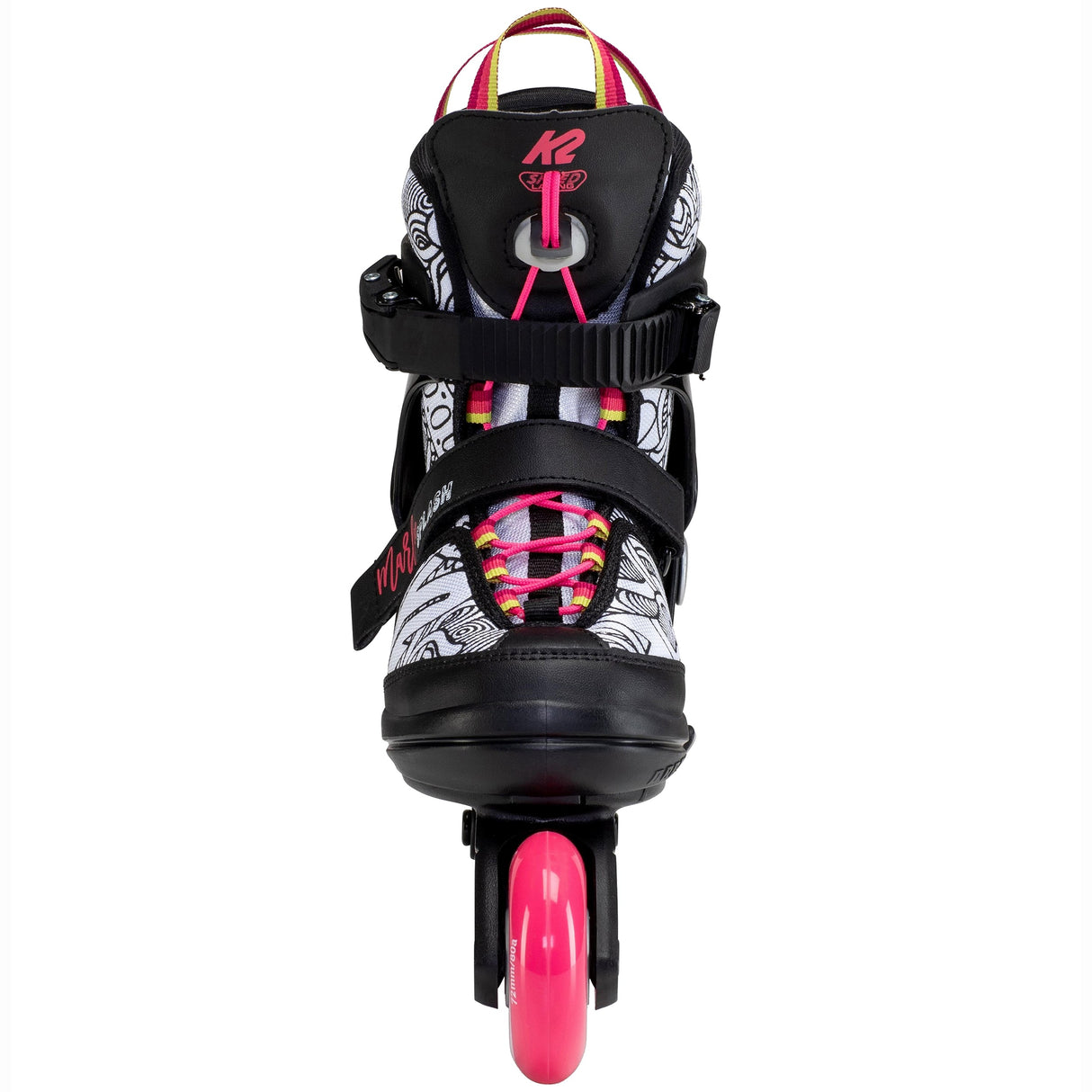 K2 Marlee Splash Adjustable Inline Skates - Black/Pink