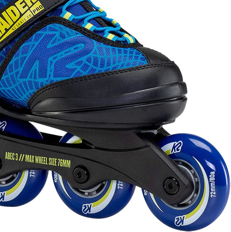 K2 Raider Pro Adjustable Inline Skates - Blue/Yellow