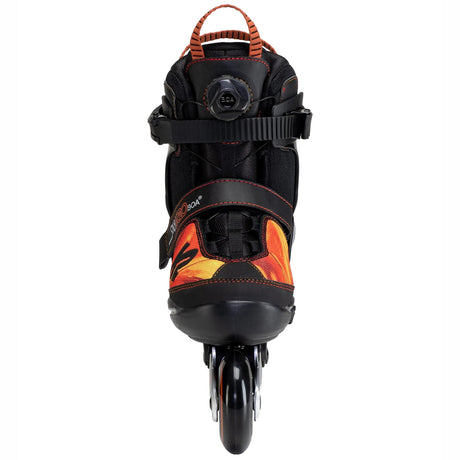 K2 Sk8 Hero Boa Alu Adjustable Inline Skates - Black/Orange