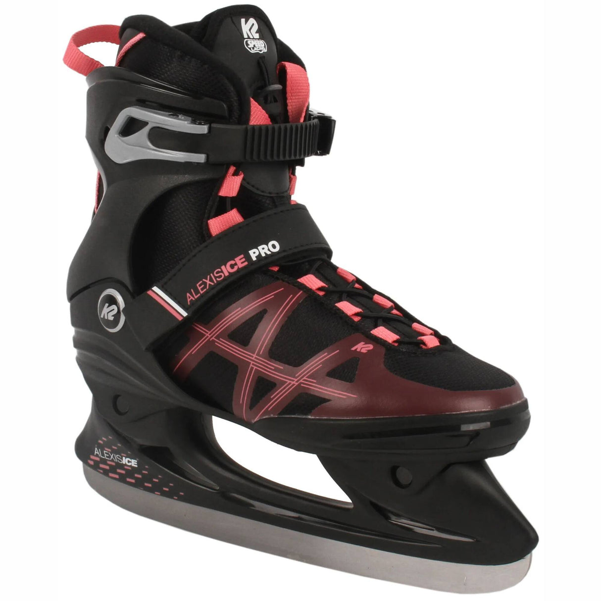 K2 Alexis Ice Pro Skates - Black/Pink