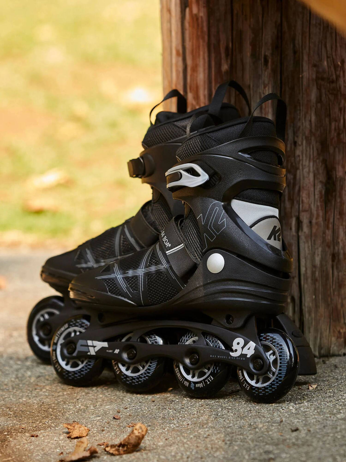 K2 F.I.T. 84 Boa Inline Skates - Black/Silver