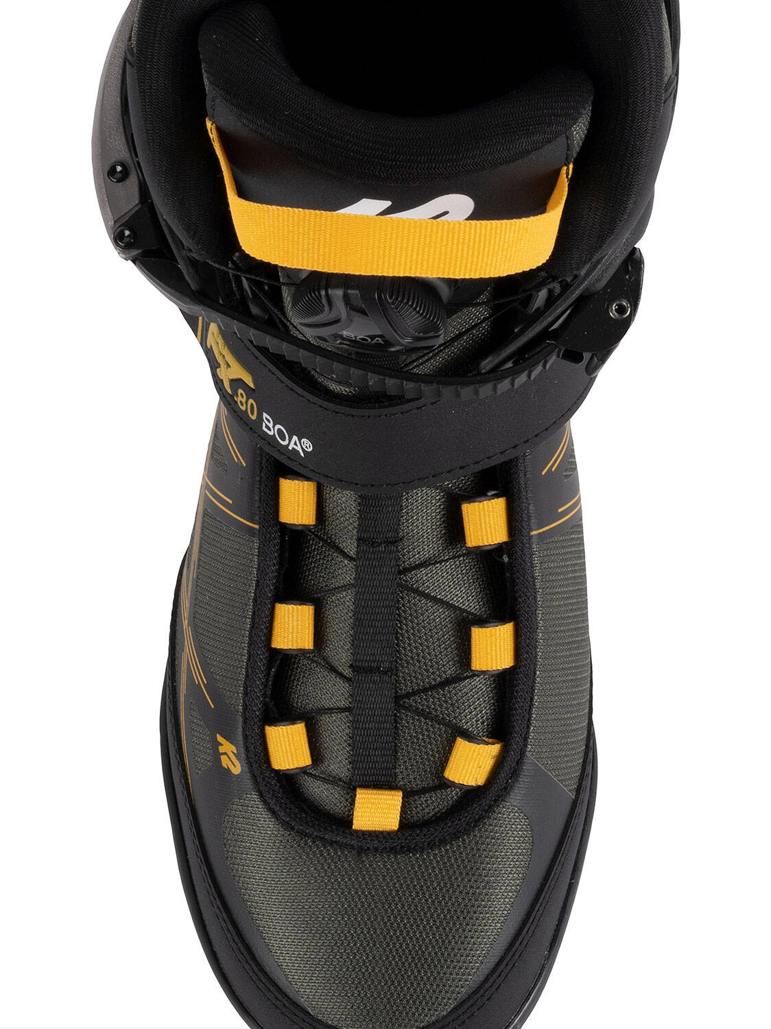 K2 F.I.T. 80 Boa Inline Roller Skates - Black/Orange