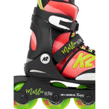 K2 Marlee Beam Adjustable Inline Skates - Black/Red
