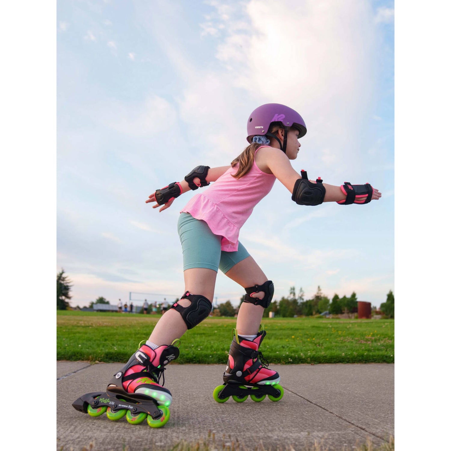 K2 Marlee Beam Adjustable Inline Skates - Black/Red