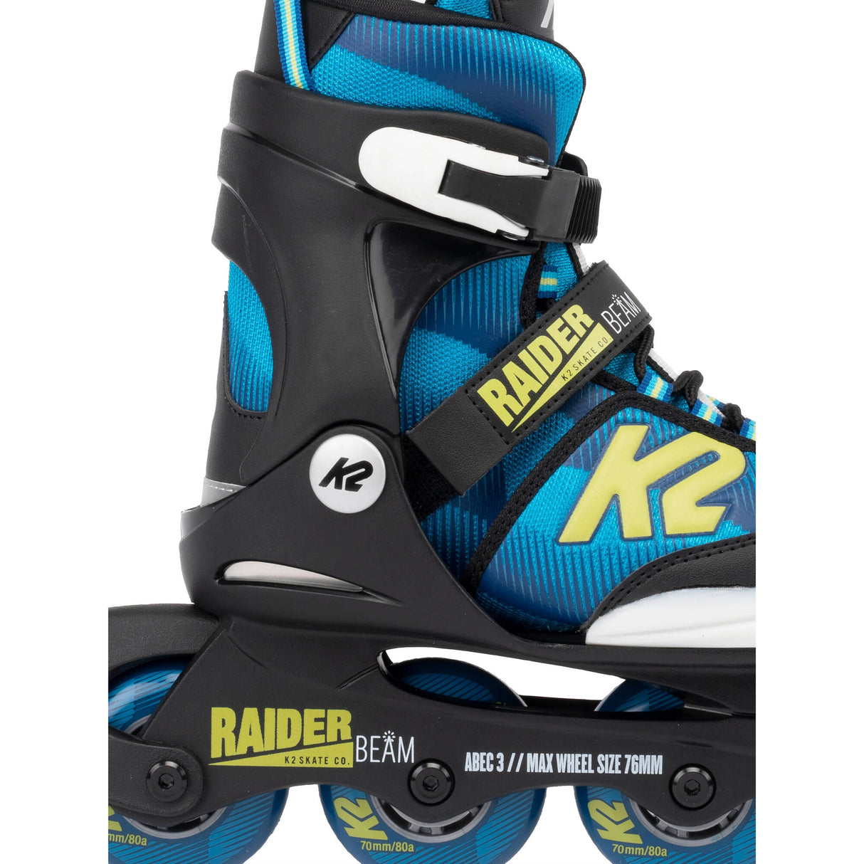 K2 Raider Beam Adjustable Inline Skates - Black/Blue