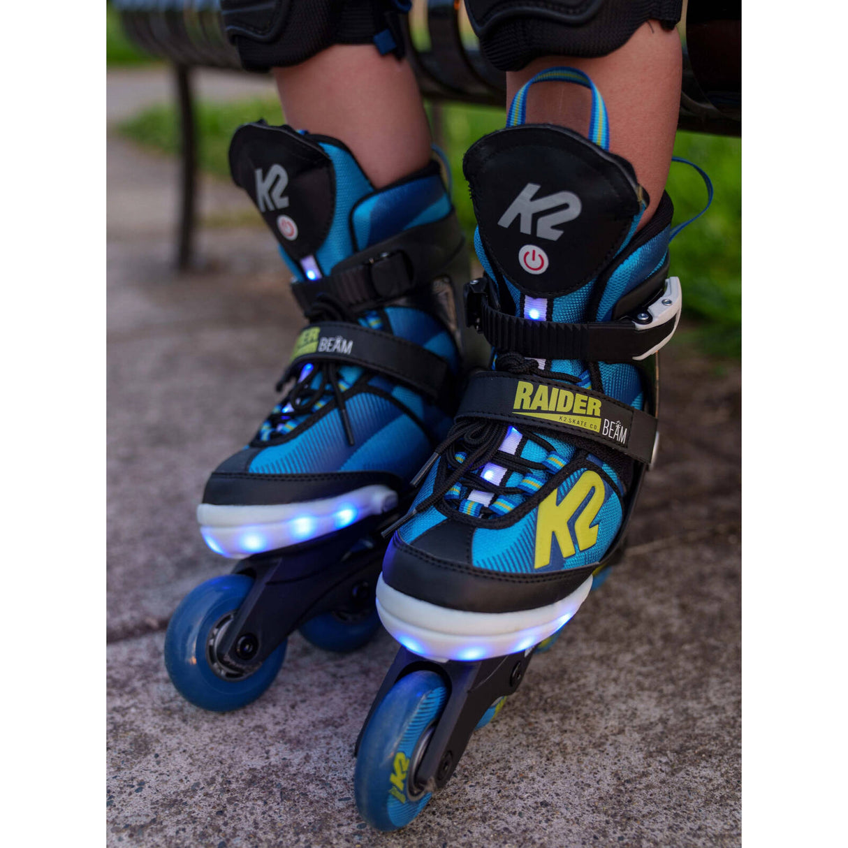 K2 Raider Beam Adjustable Inline Skates - Black/Blue