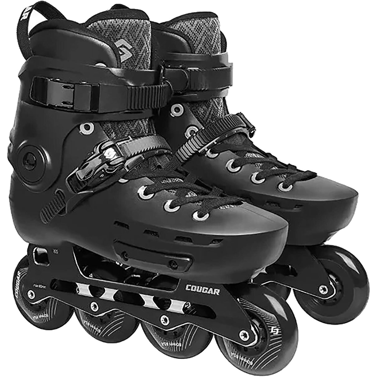 Kaltik Cougar 7001 Wind Urban Pro Inline Roller Skates - Black