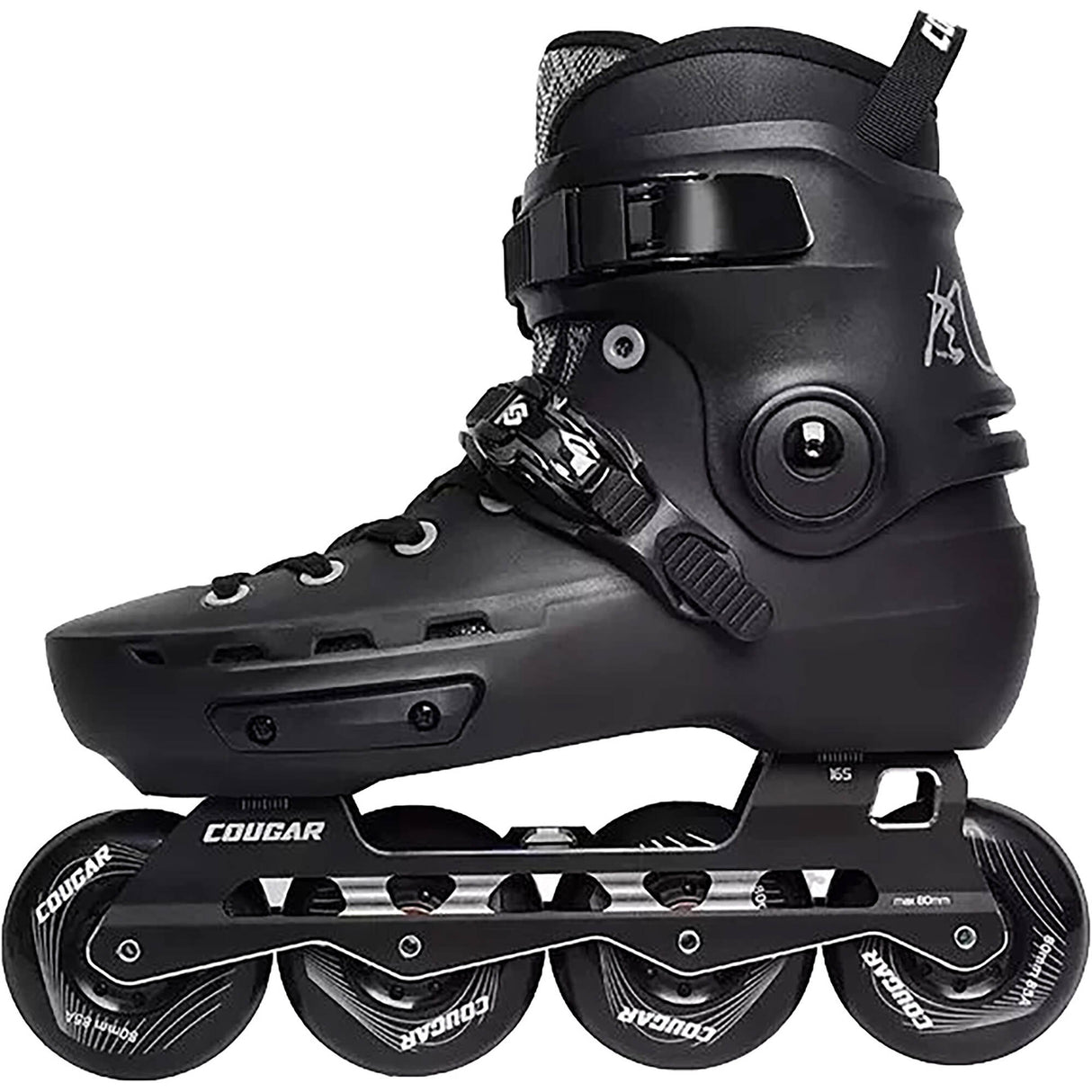Kaltik Cougar 7001 Wind Urban Pro Inline Roller Skates - Black