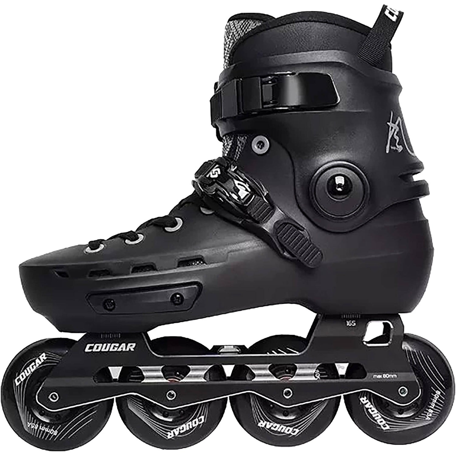 Kaltik Cougar 7001 Wind Urban Pro Inline Roller Skates - Black