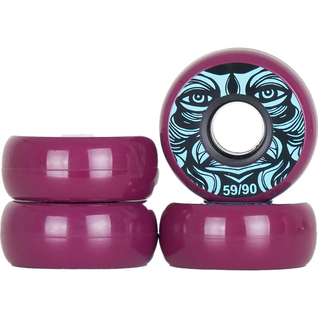 Kaltik Face Inline Skate Wheels 59mm - Purple