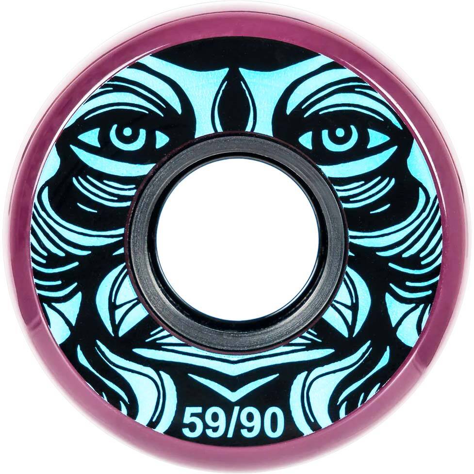 Kaltik Face Inline Skate Wheels 59mm - Purple