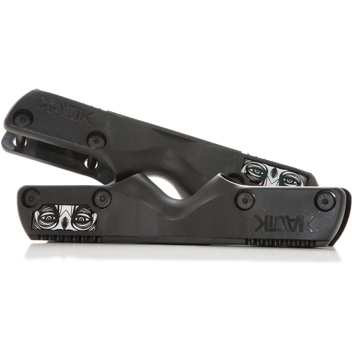Kaltik Flat V1 Stealth Inline Skate Frames - Black MED/LRG