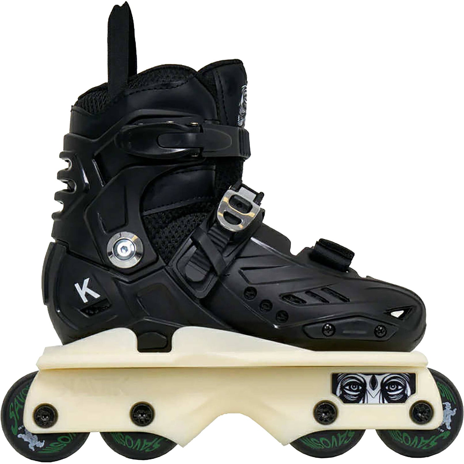 Kaltik K Skate Ninja Adjustable Inline Skates - Black