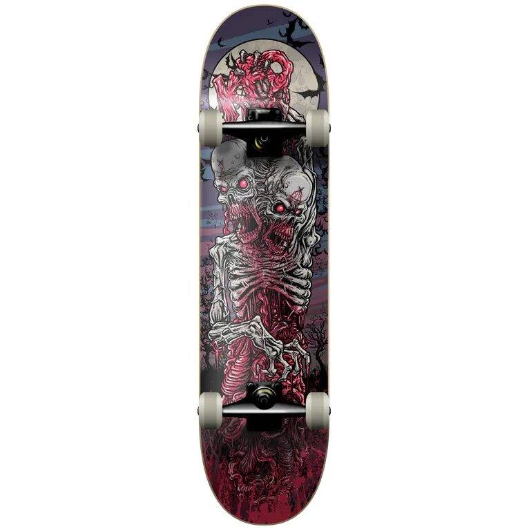 KFD Two Headed Zombie Young Guns Complete Skateboard - Multi 7.75''