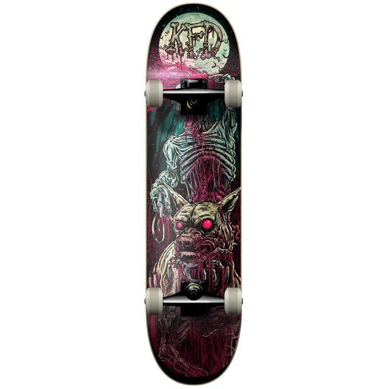 KFD Patrol Zombie Young Guns Complete Skateboard - Multi 8''