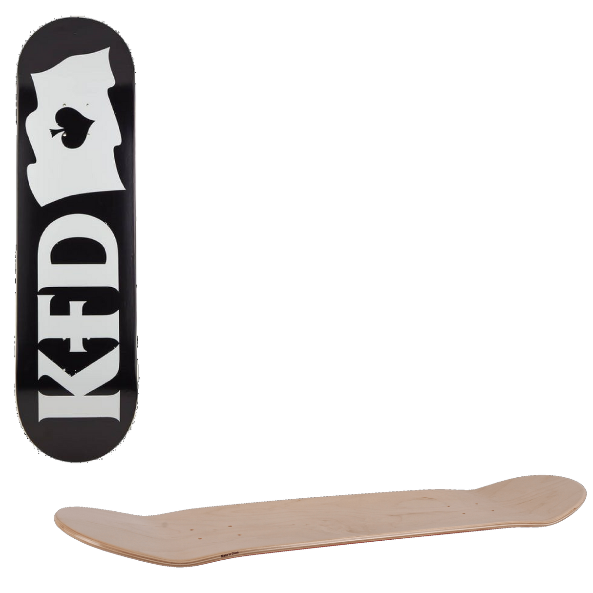 KFD Team Skateboard Deck - Flagship Black 8.325''