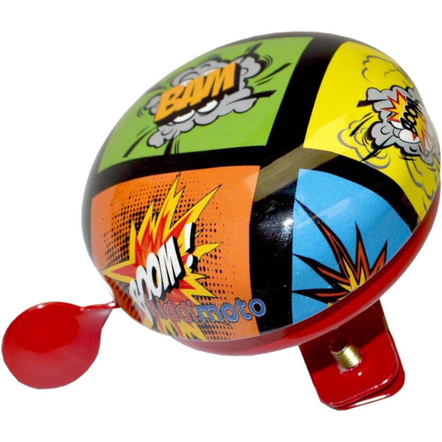 Kiddimoto Bicycle Bell - Comic, Small 