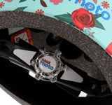 Kiddimoto Matte Floral Helmet