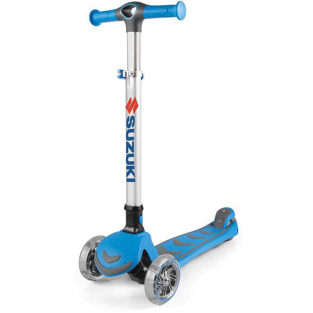 Kiddimoto Suzuki U-Zoom3 Three Wheeled Scooter - Blue
