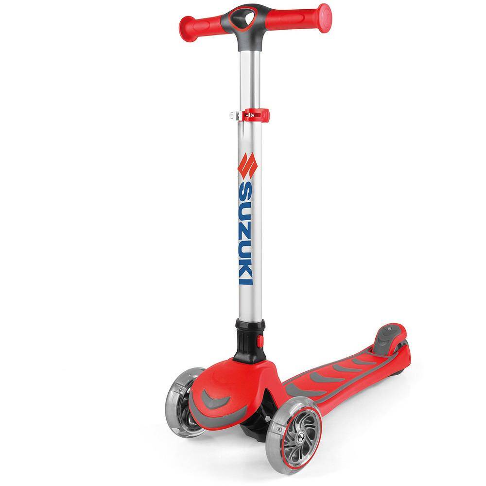 Kiddimoto Suzuki U-Zoom3 Three Wheeled Scooter - Red