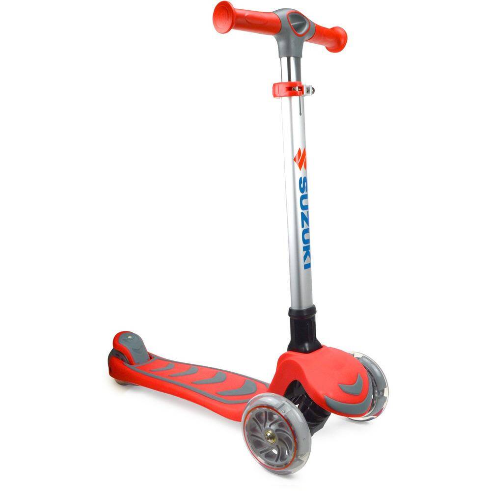Kiddimoto Suzuki U-Zoom3 Three Wheeled Scooter - Red
