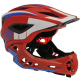 Kiddimoto Ikon Full Face 2-in-1 Helmet - Red/Blue