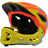 Kiddimoto Ikon Full Face 2-in-1 Helmet - Orange/Yellow