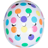Kiddimoto Pastel Dotty Helmet - White/Multi