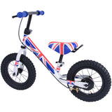 Kiddimoto Super Junior Max - Union Jack Balance Bike - Red/White/Blue