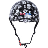 Kiddimoto Skullz Helmet - Black/White