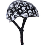 Kiddimoto Skullz Helmet - Black/White