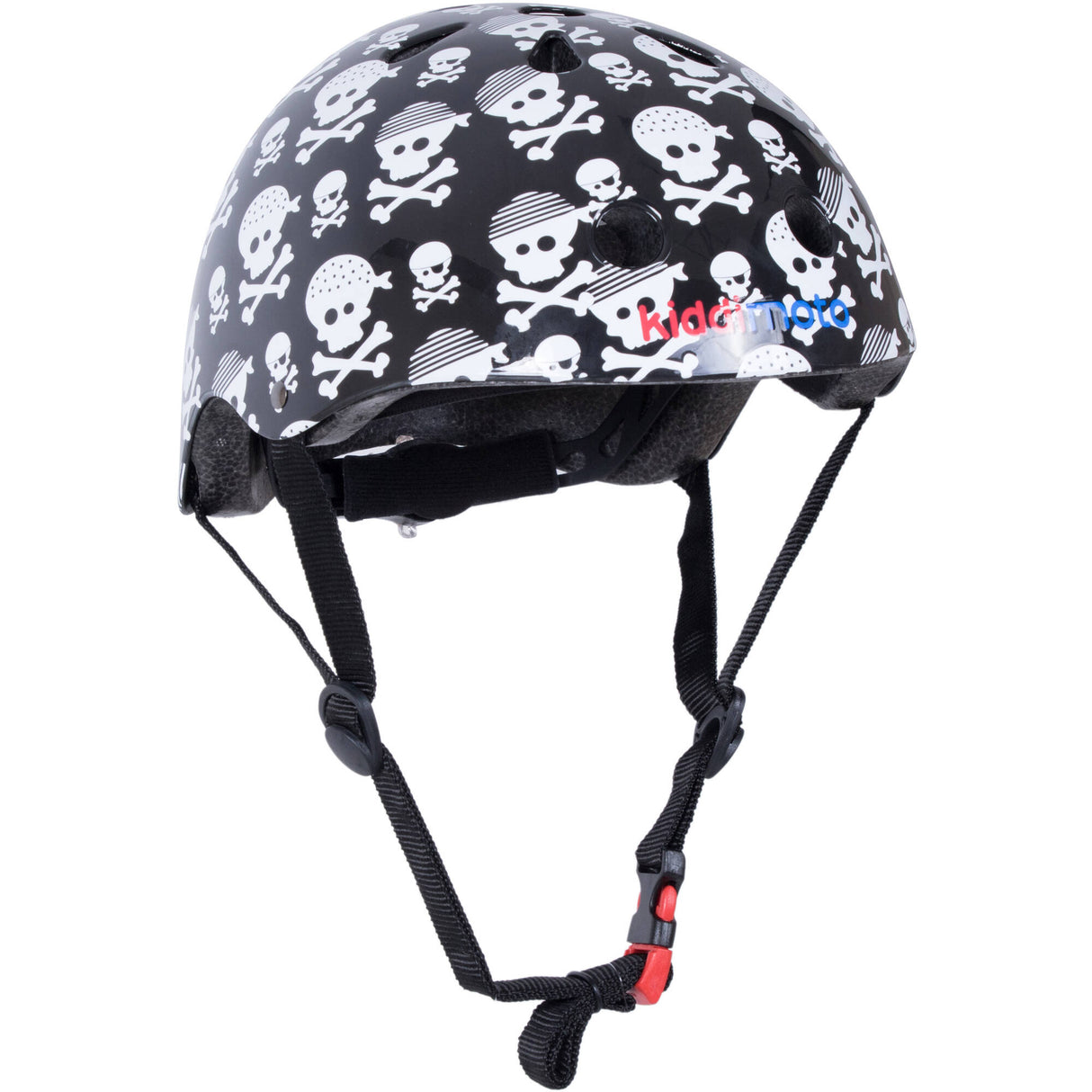 Kiddimoto Skullz Helmet - Black/White MED