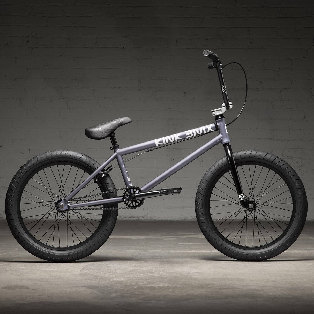 Kink Launch 20.25'' 2022 Complete BMX - Matte Storm Grey