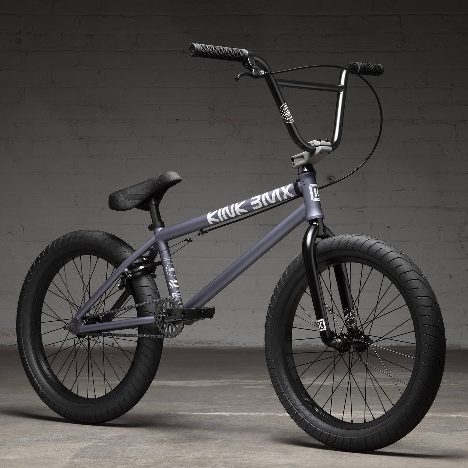 Kink Launch 20.25'' 2022 Complete BMX - Matte Storm Grey