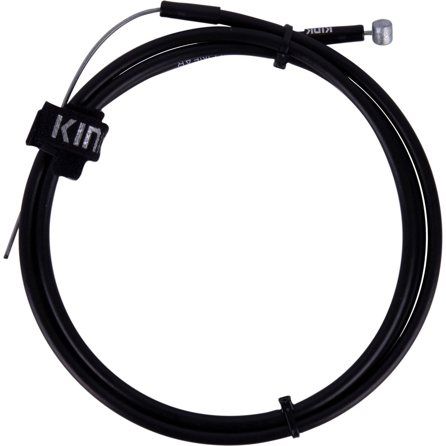Kink Linear BMX Cable With Velcro Strap - Black