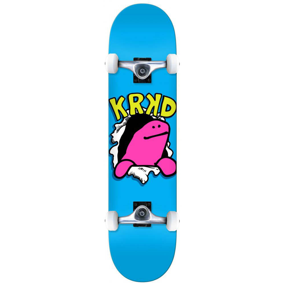 Krooked Shmooday Complete Skateboard - Blue 8''