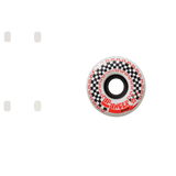 Krooked Zip Zinger Skateboard Wheels - White 56mm (Pack of 4)