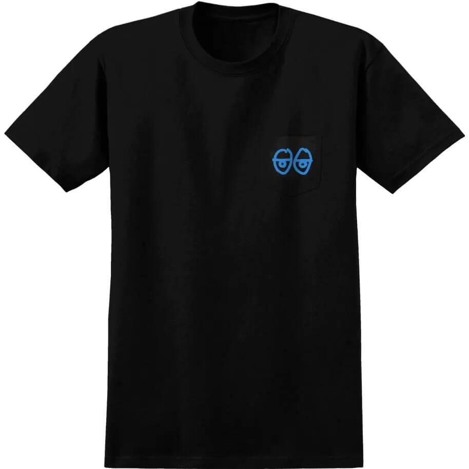 Krooked Eyes T Shirt - Black/Blue