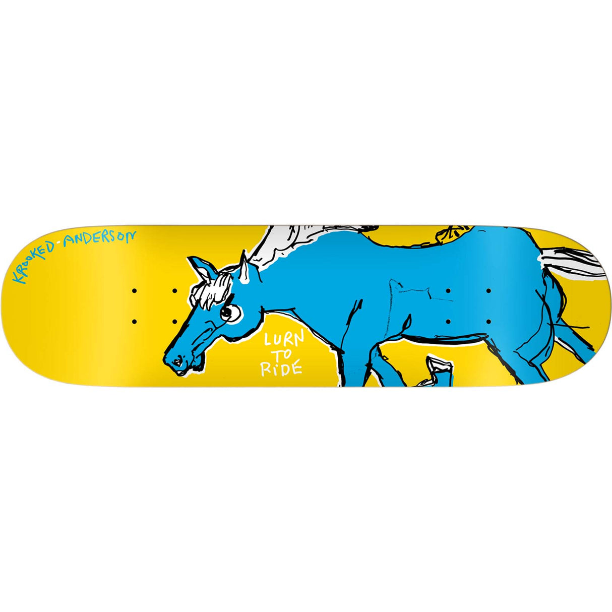 Krooked Lurn to Ride Skateboard Deck - Manderson 8.5"