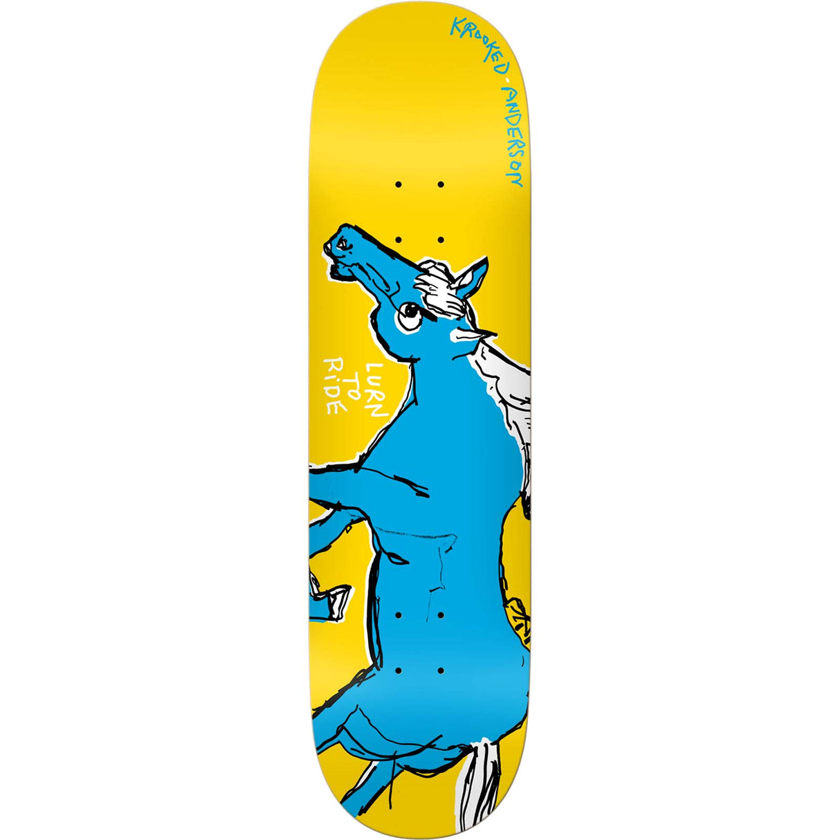 Krooked Lurn to Ride Skateboard Deck - Manderson 8.5"